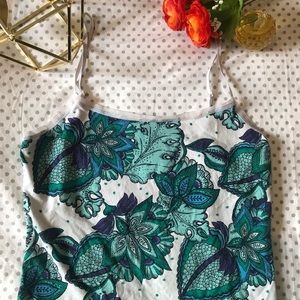 Ann Taylor green/blue tank top